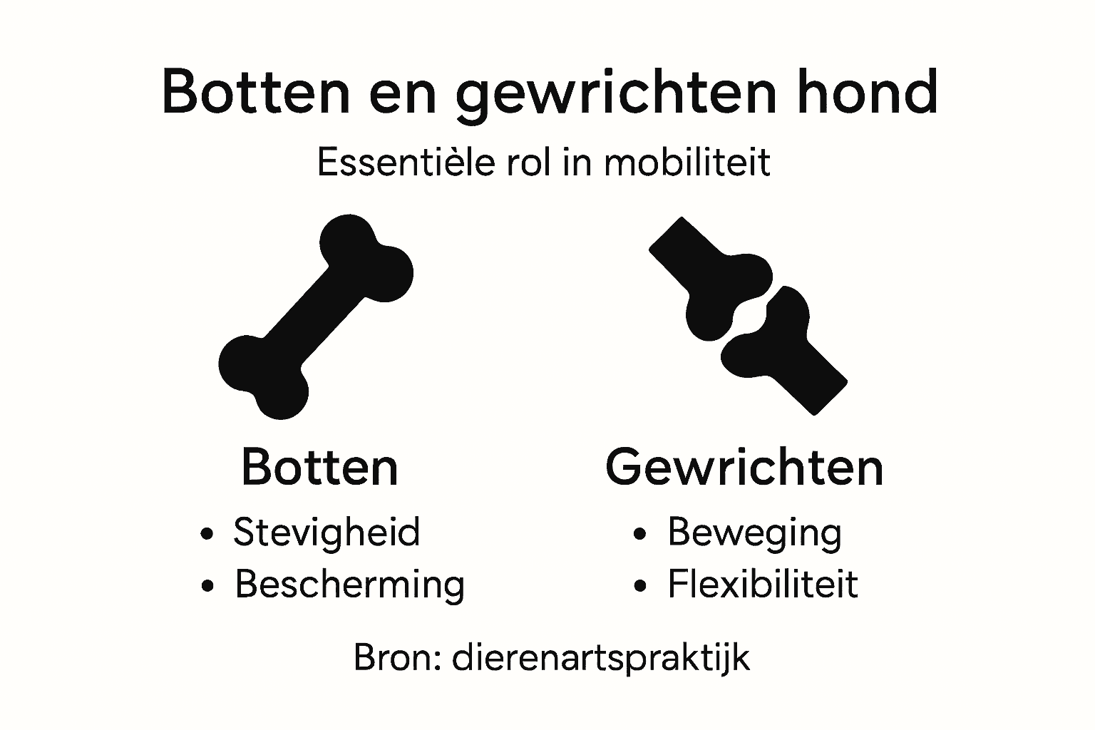 Infographic: Alles over de botten en gewrichten van je hond in één oogopslag
