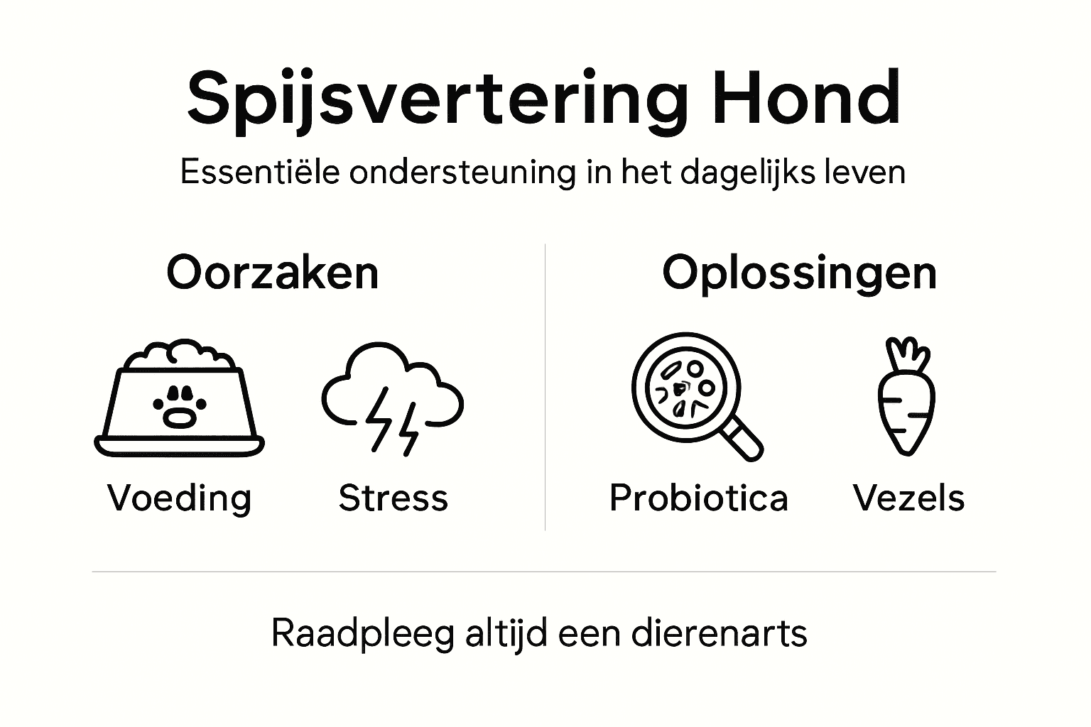 Infographic: Zo blijft de spijsvertering van je hond gezond – oorzaken en tips