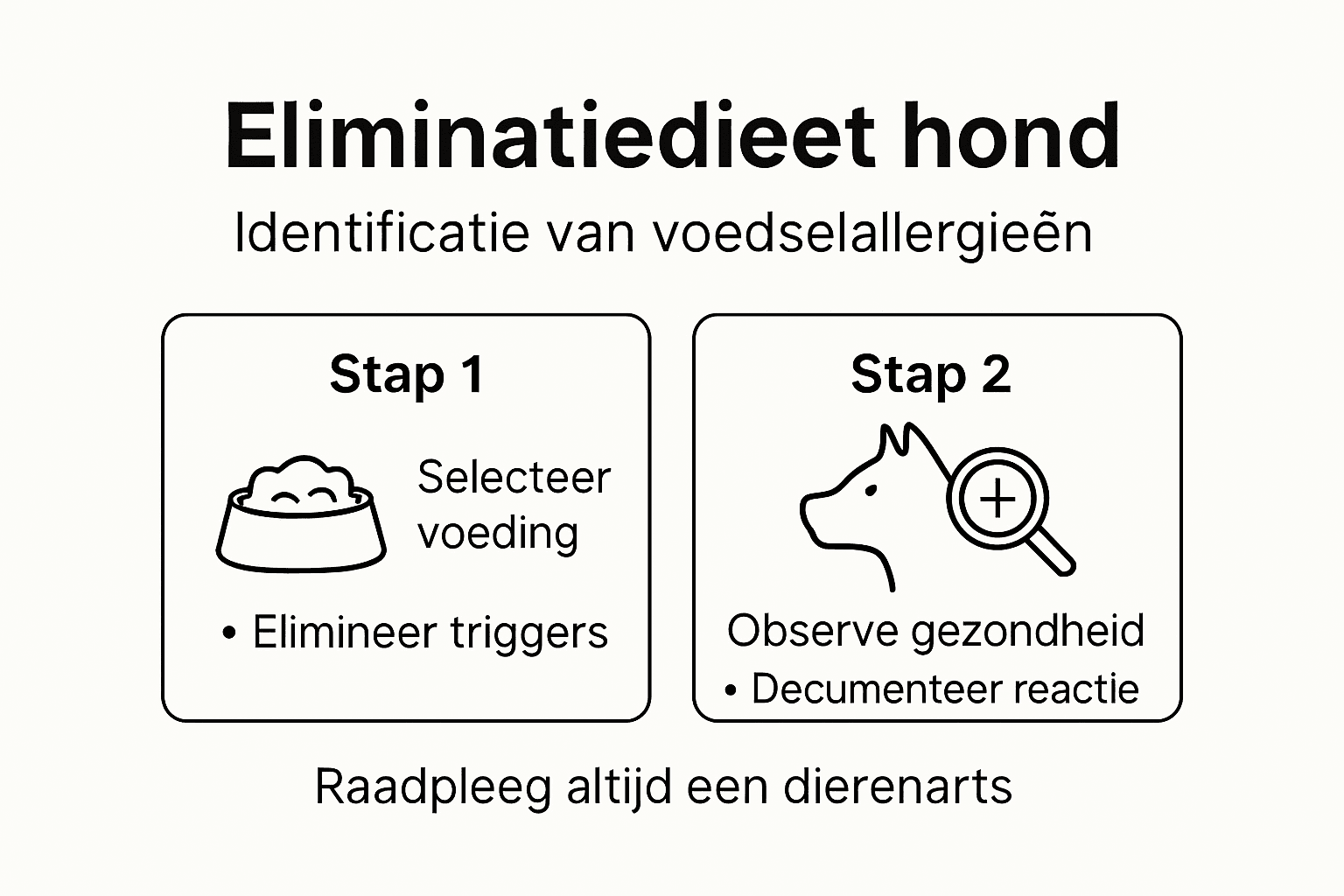 Infographic: stappenplan en voordelen van het eliminatiedieet