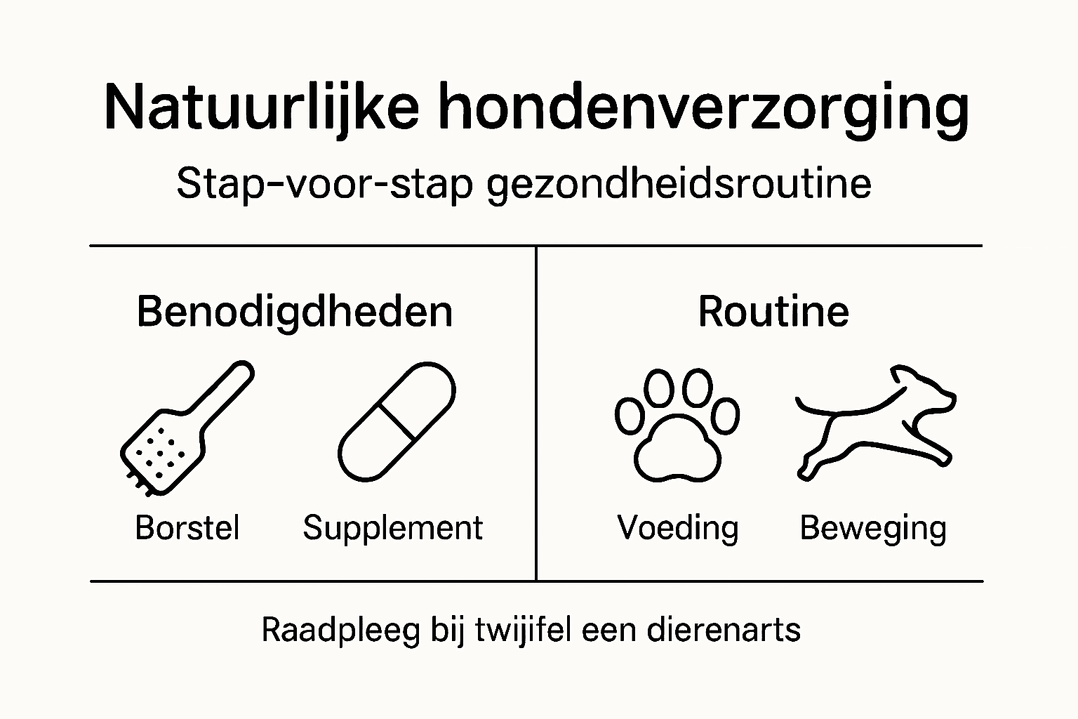 Overzicht: zo verzorg je je hond stap voor stap