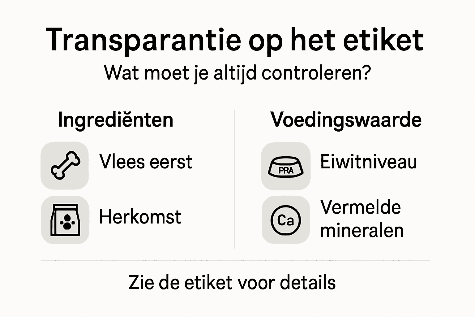 Infographic: helderheid over wat er in hondenvoer zit