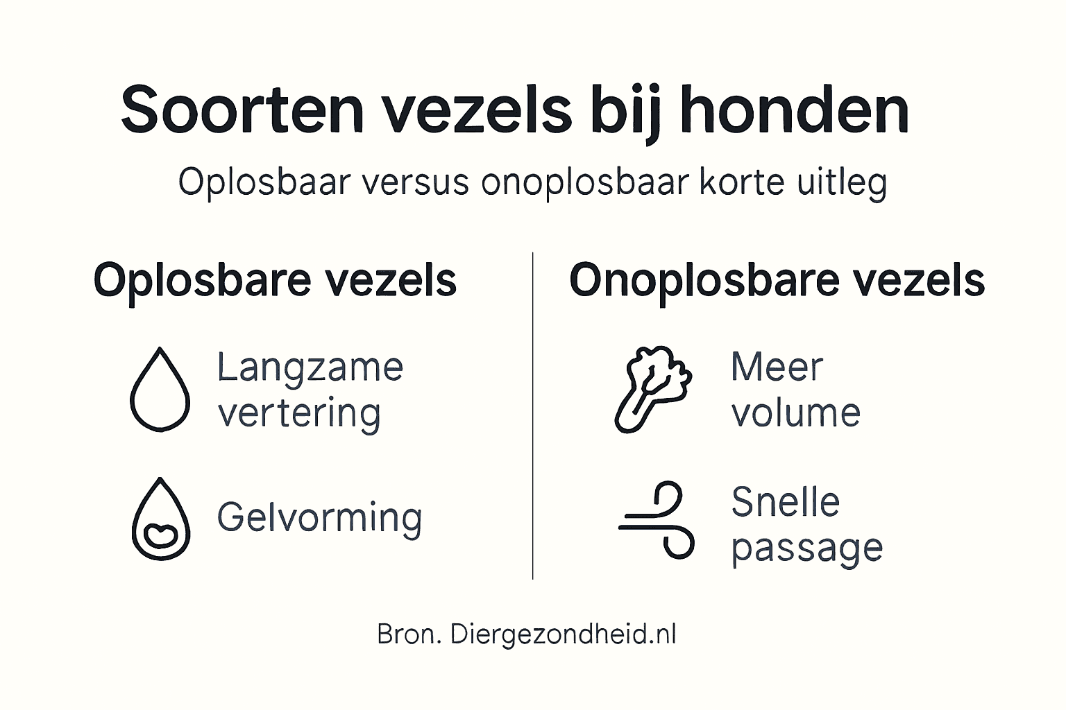 Infographic: wat is het verschil tussen oplosbare en onoplosbare vezels?