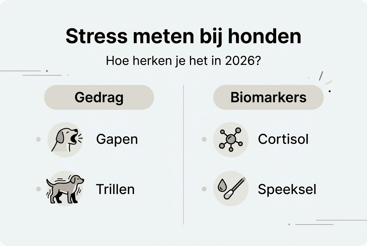 Infographic: hoe herken je stress bij honden aan hun gedrag?