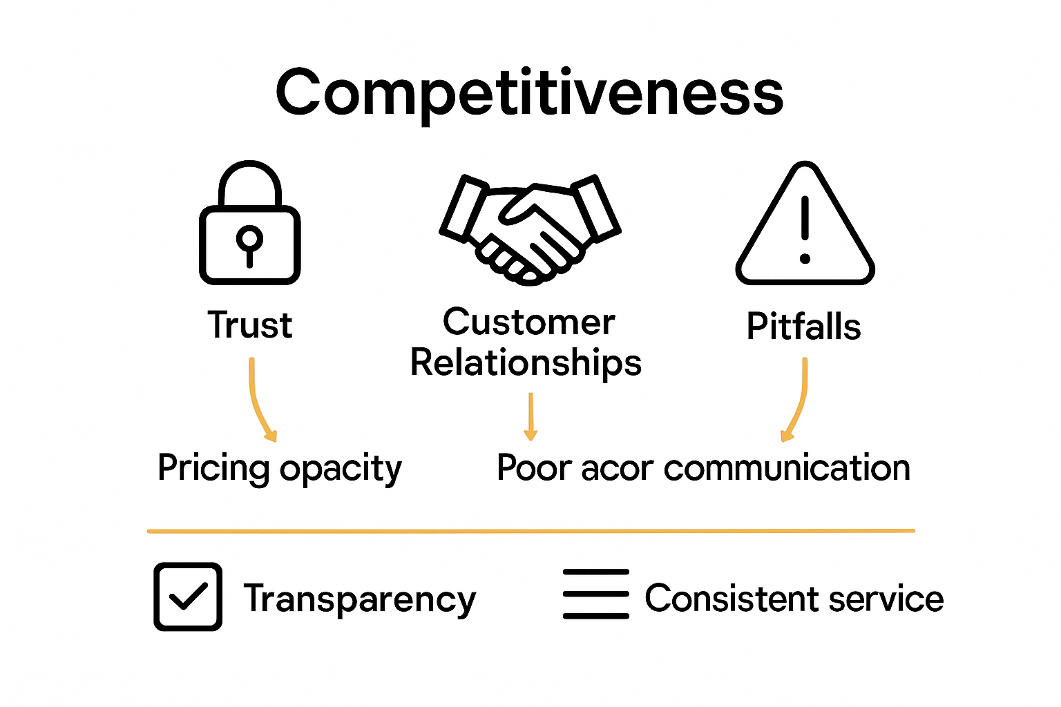 Infographic comparing common ecommerce mistakes and solutions