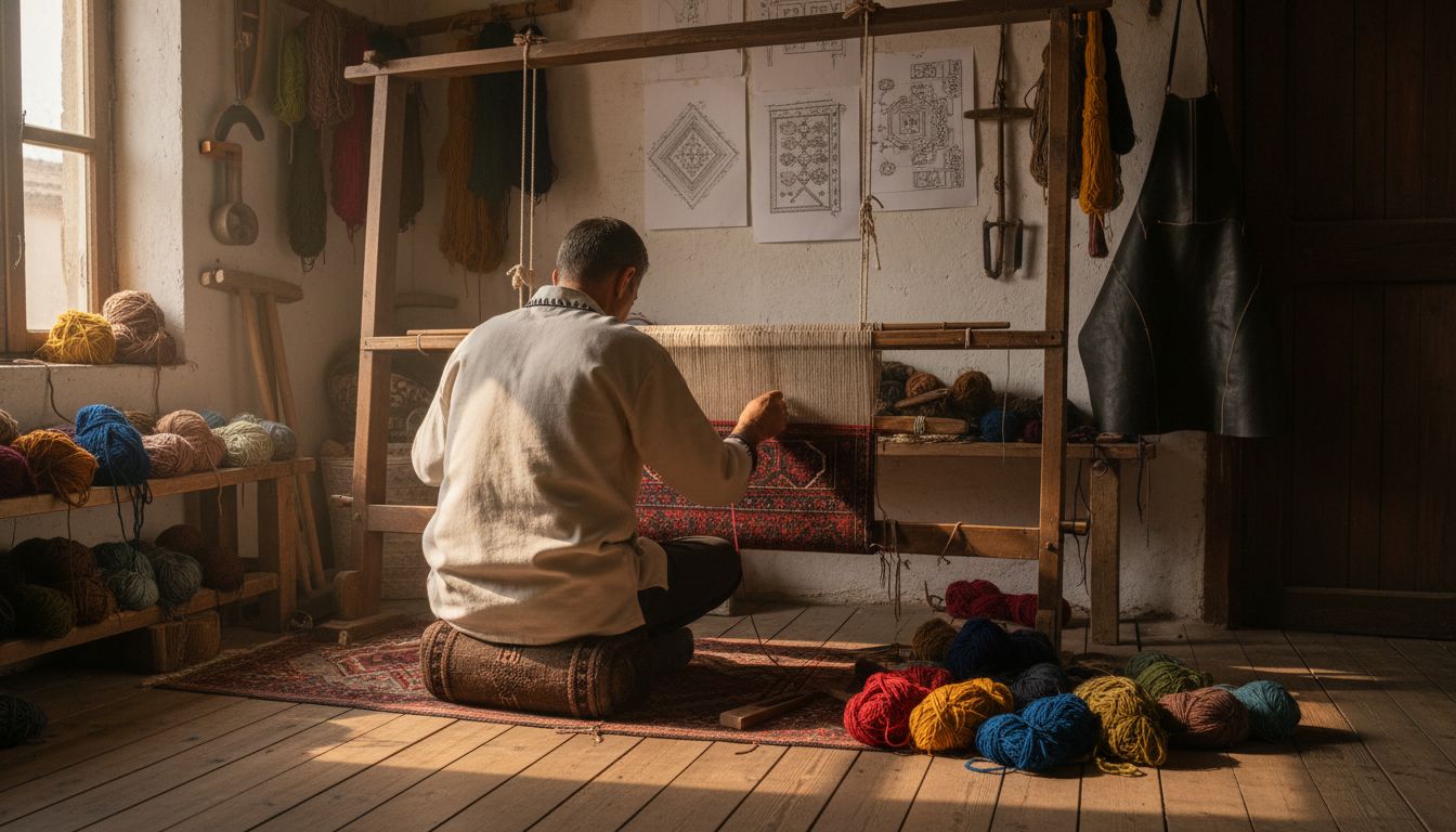 atelier țesătorie covor