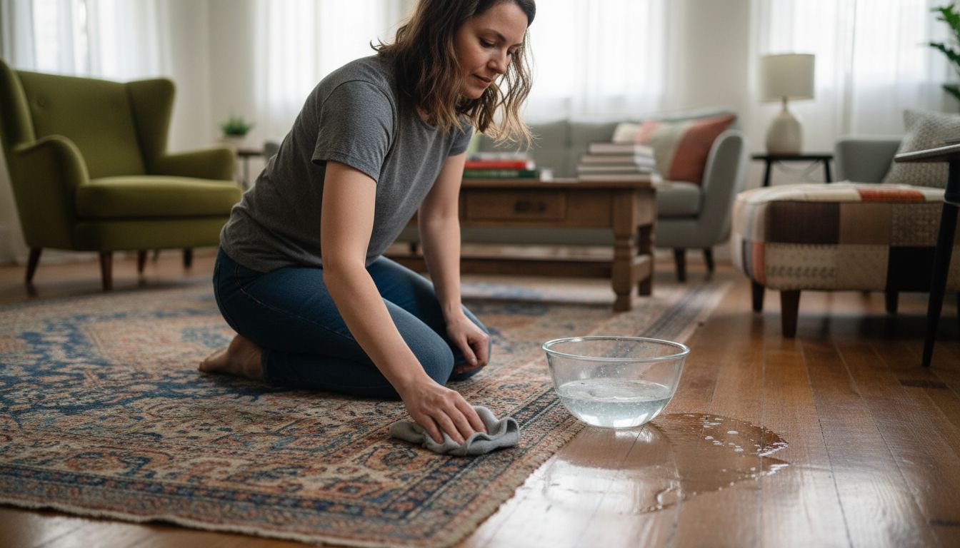 Removing stains from Persian rug at home