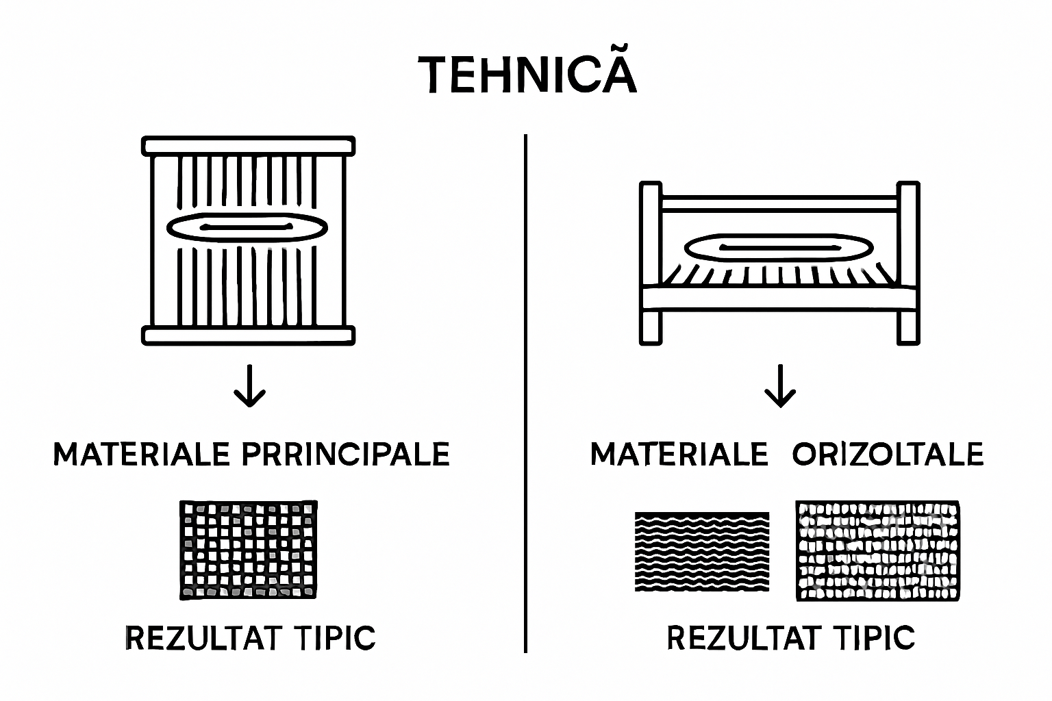 Infographic comparing carpet weaving techniques