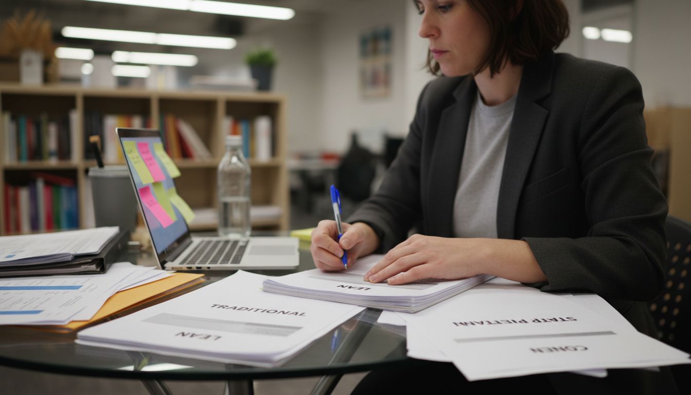 Comparing types of business plan documents