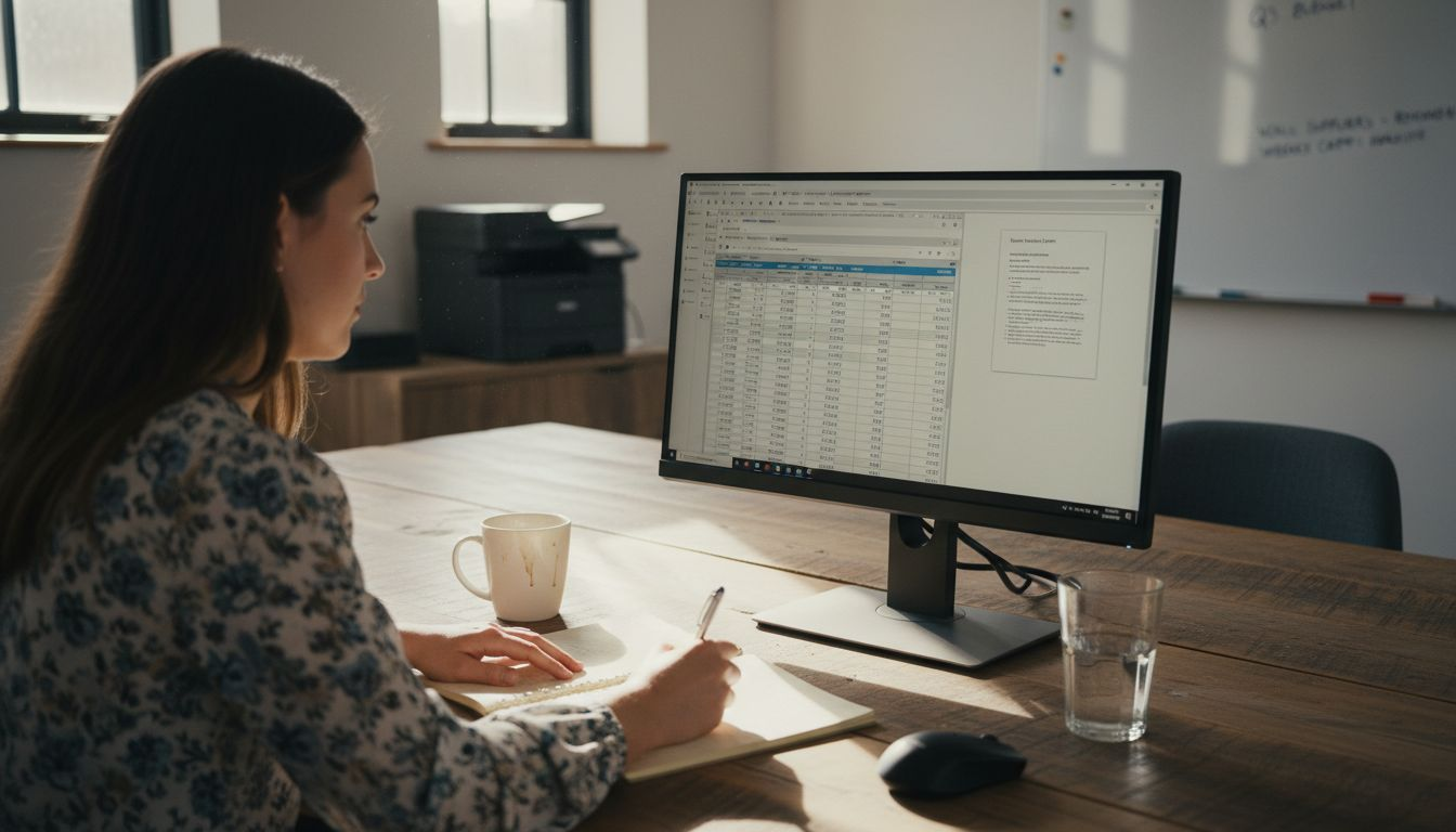 SME employee using automation tools