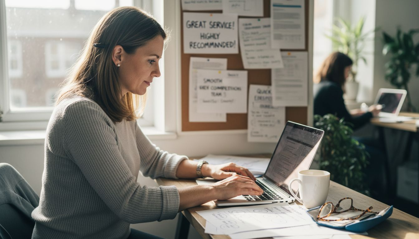 Conveyancer reading client ratings and reviews