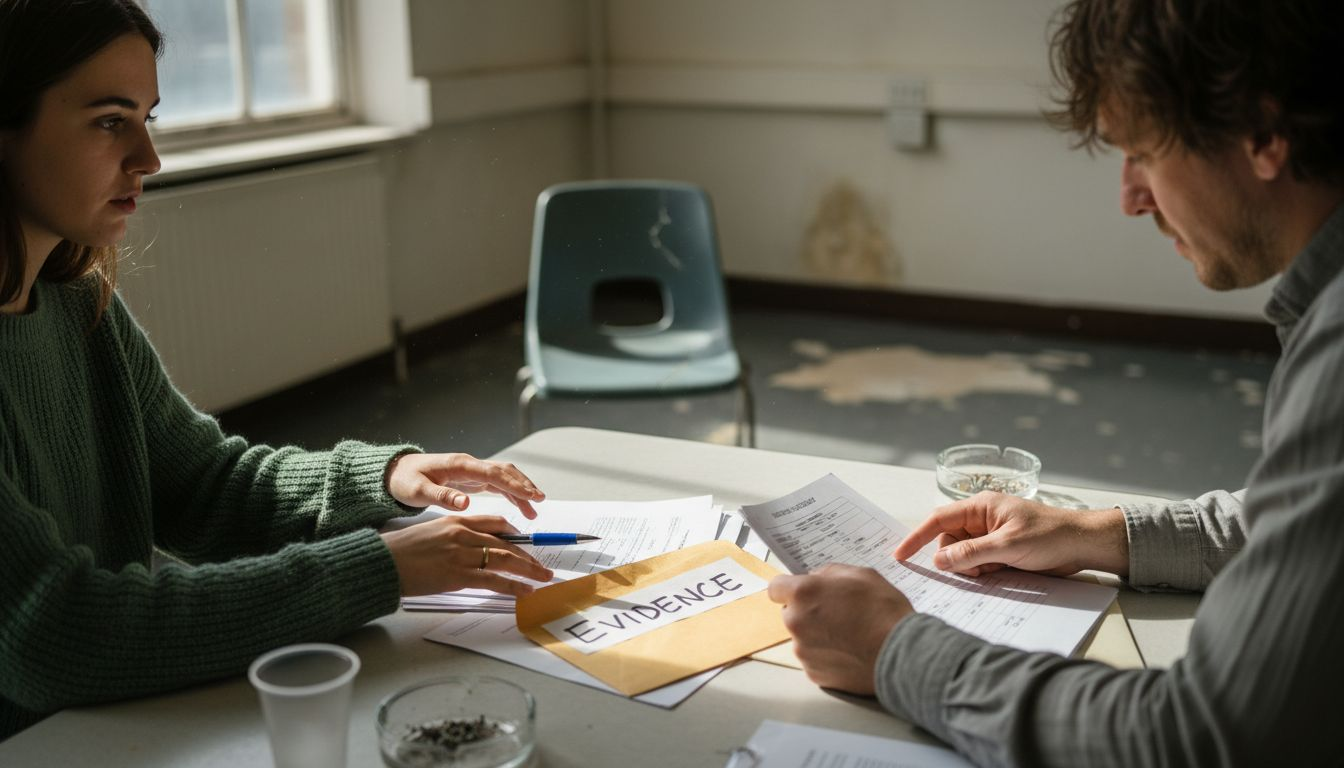 Reviewing divorce legal aid documents