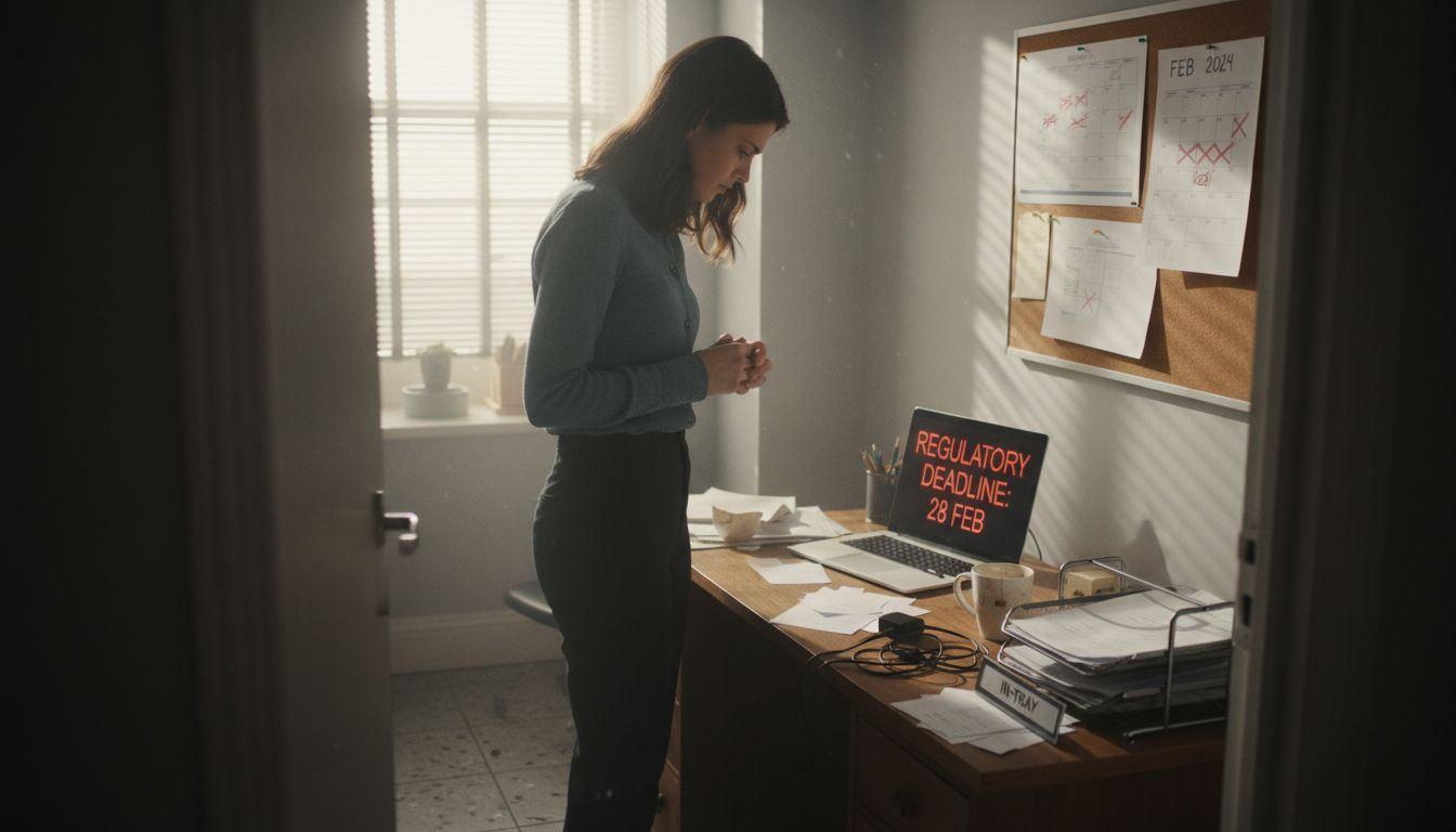 SME owner with HR compliance checklist