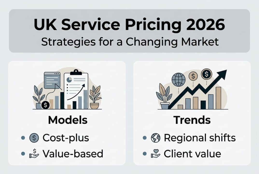 Infographic on UK 2026 pricing models and trends