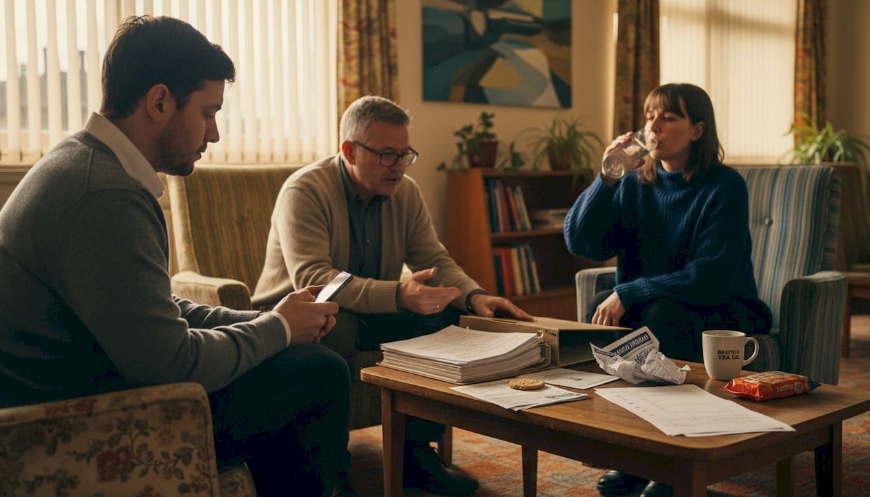 Leaseholders discussing RTM in lounge area