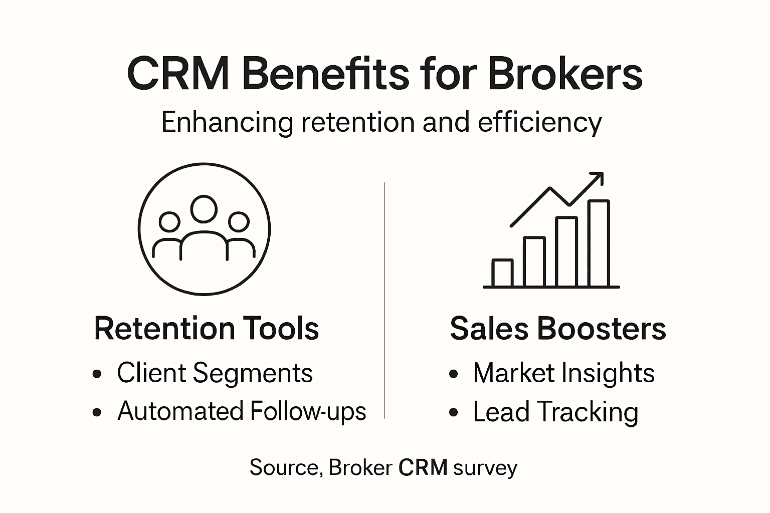 Infographic about CRM boosting client retention