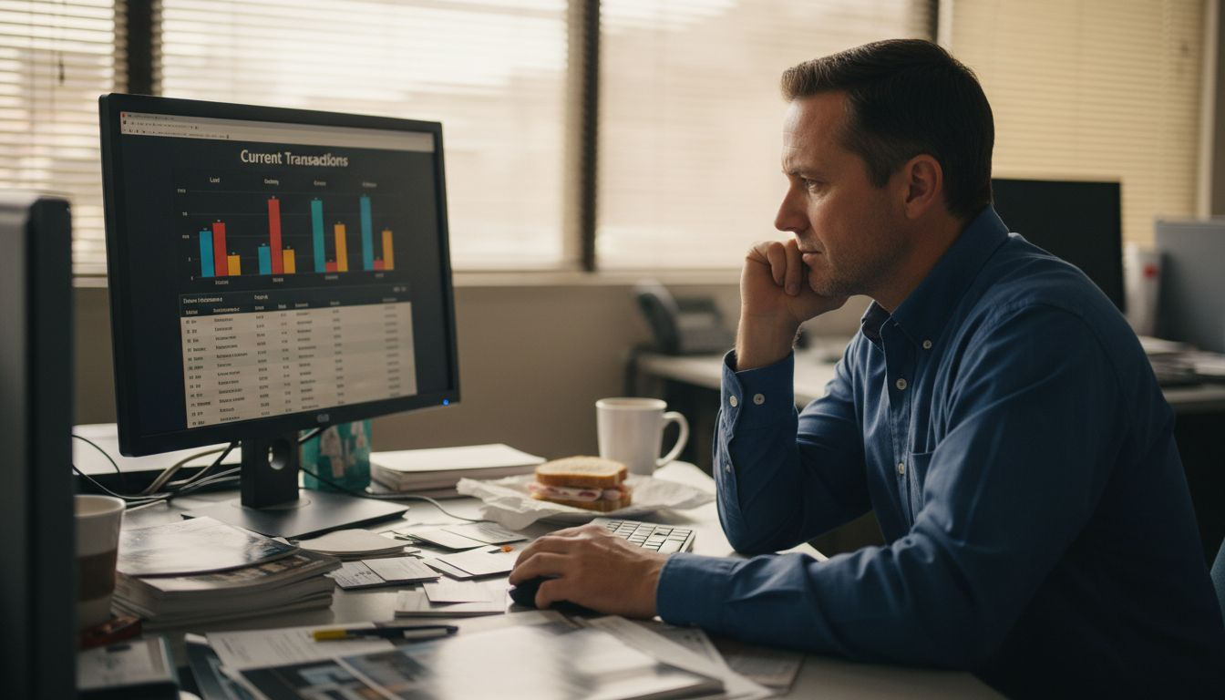 Real estate broker viewing CRM pipeline