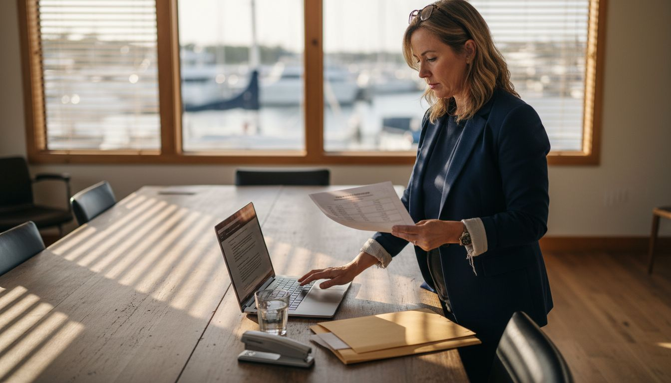Broker verifying transaction security steps
