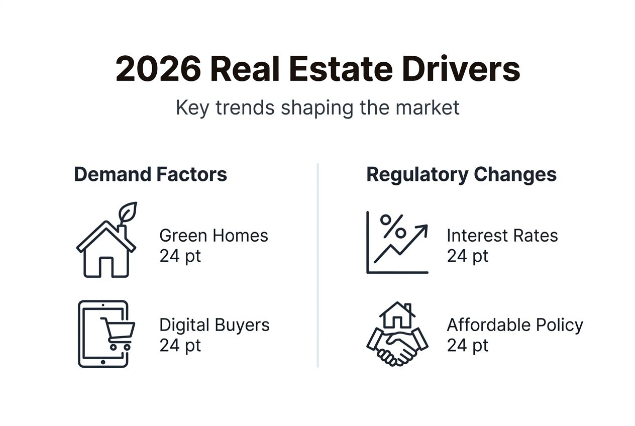 Infographic of 2026 real estate drivers