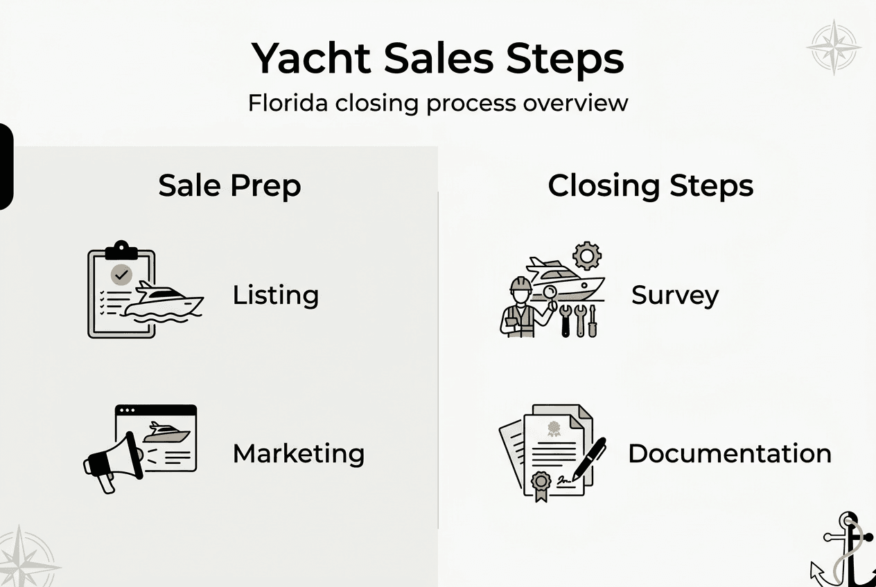 Yacht sales process explained: Florida guide 2026