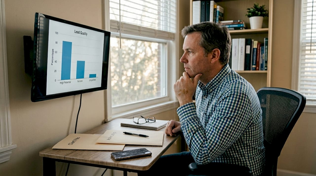 Realtor reviews lead scoring results