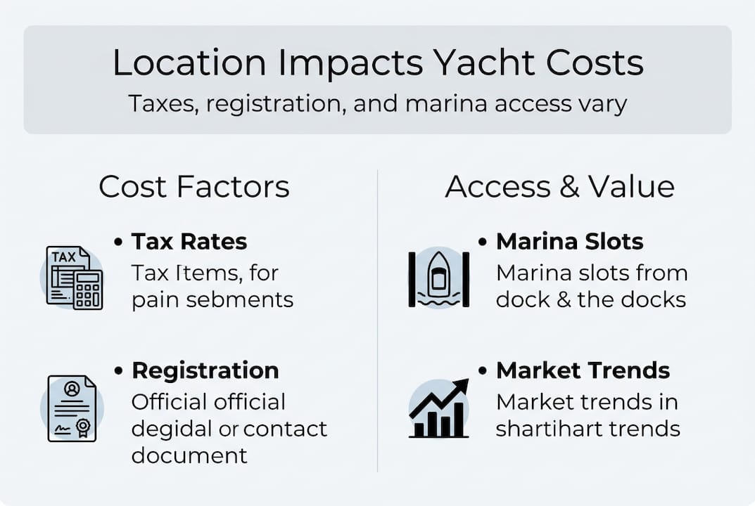 Infographic showing location impact for yacht buyers