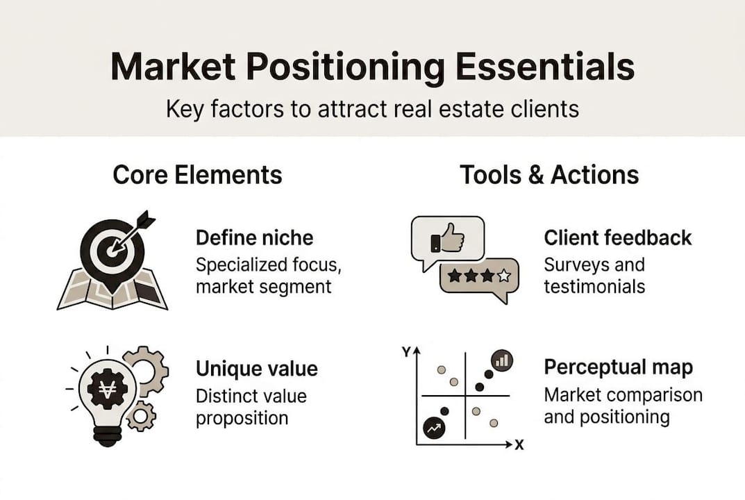 Infographic illustrating real estate positioning