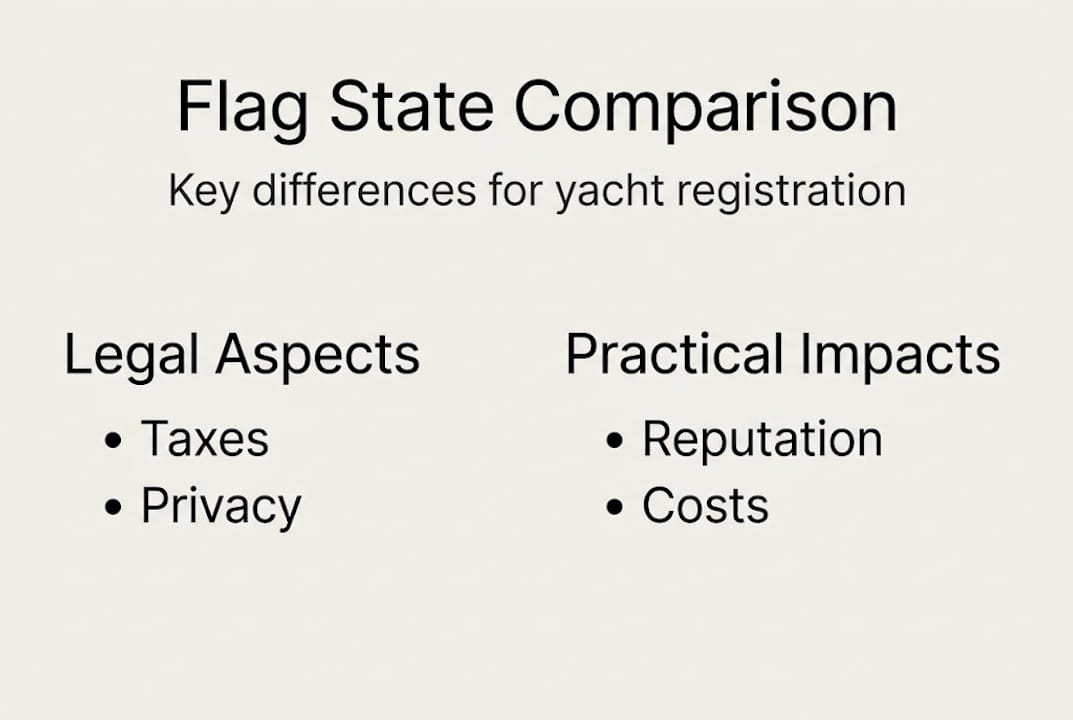 Infographic comparing flag state registration factors