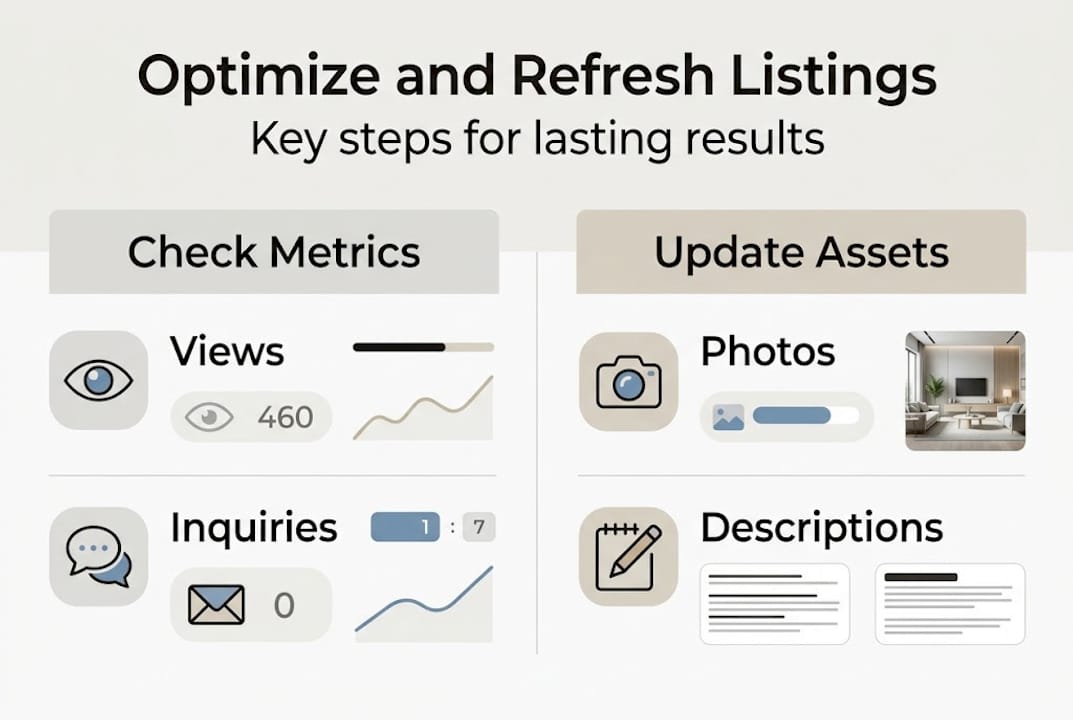 Infographic for listing refresh steps