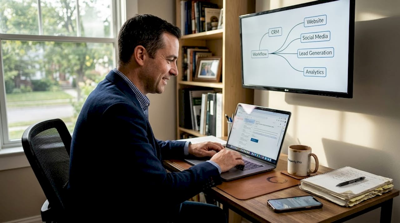 Agent manages digital workflow in home office
