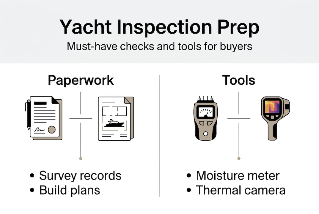 Infographic: yacht inspection preparation checklist