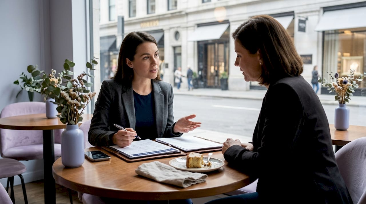 Agent listening to client objection discussion