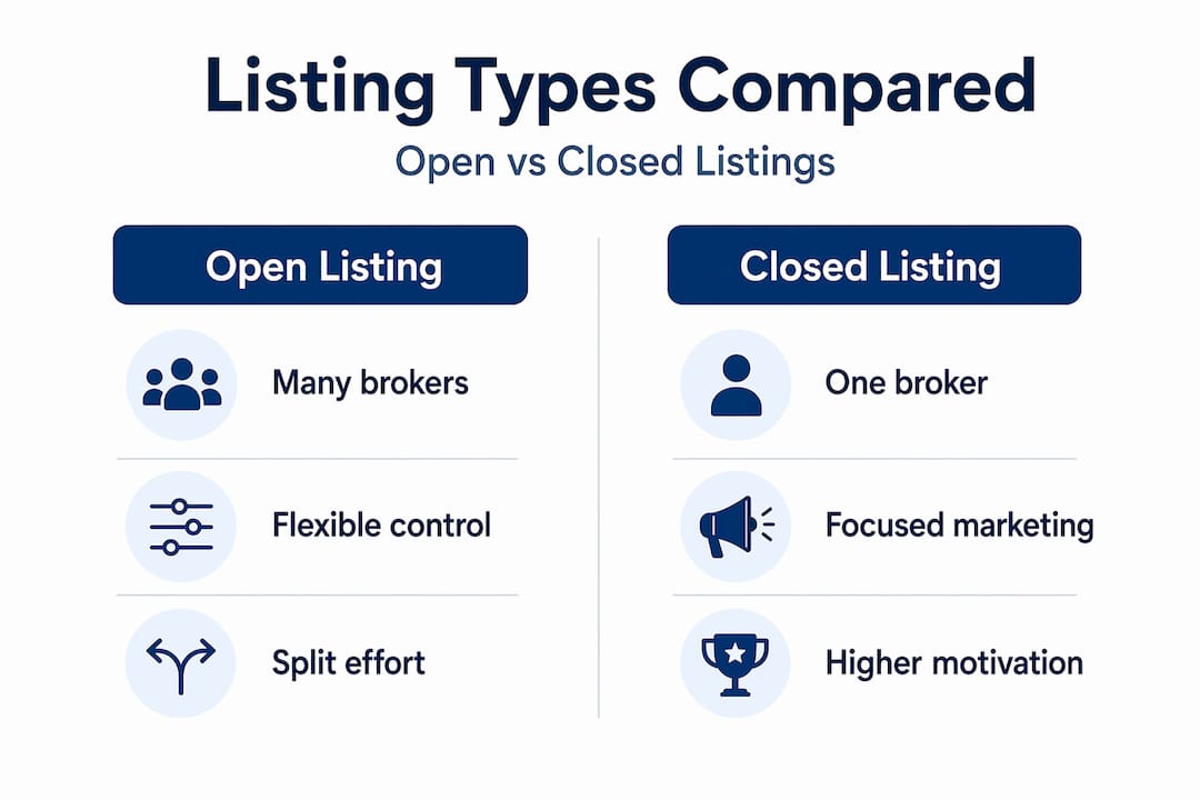 Infographic comparing open versus closed yacht listings