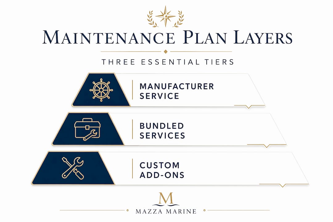Hierarchy infographic of maintenance package layers