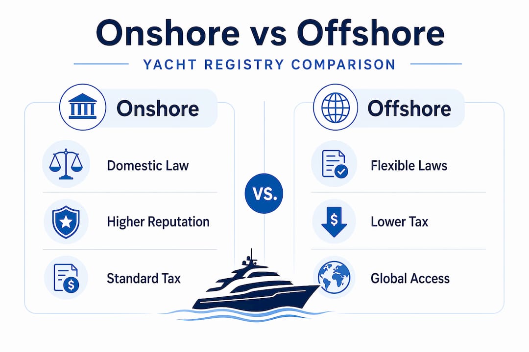 Infographic compares onshore and offshore registries