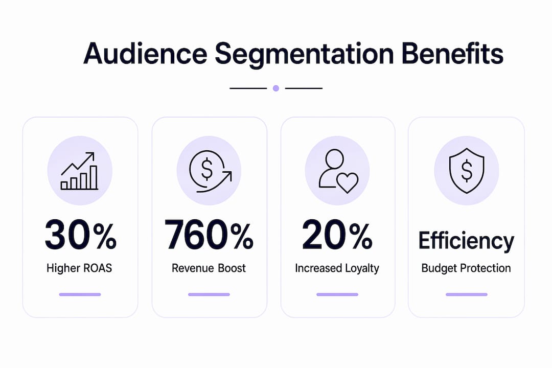 Infographic highlighting key segmentation benefits