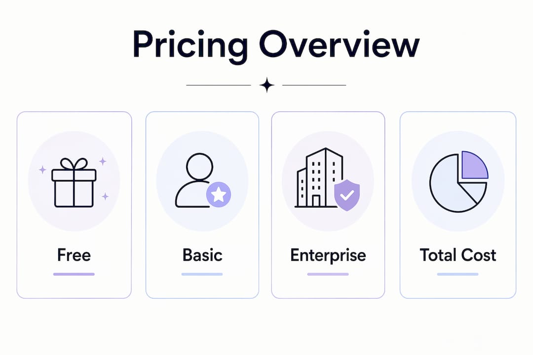 Infographic illustrating pricing tiers luxury platforms
