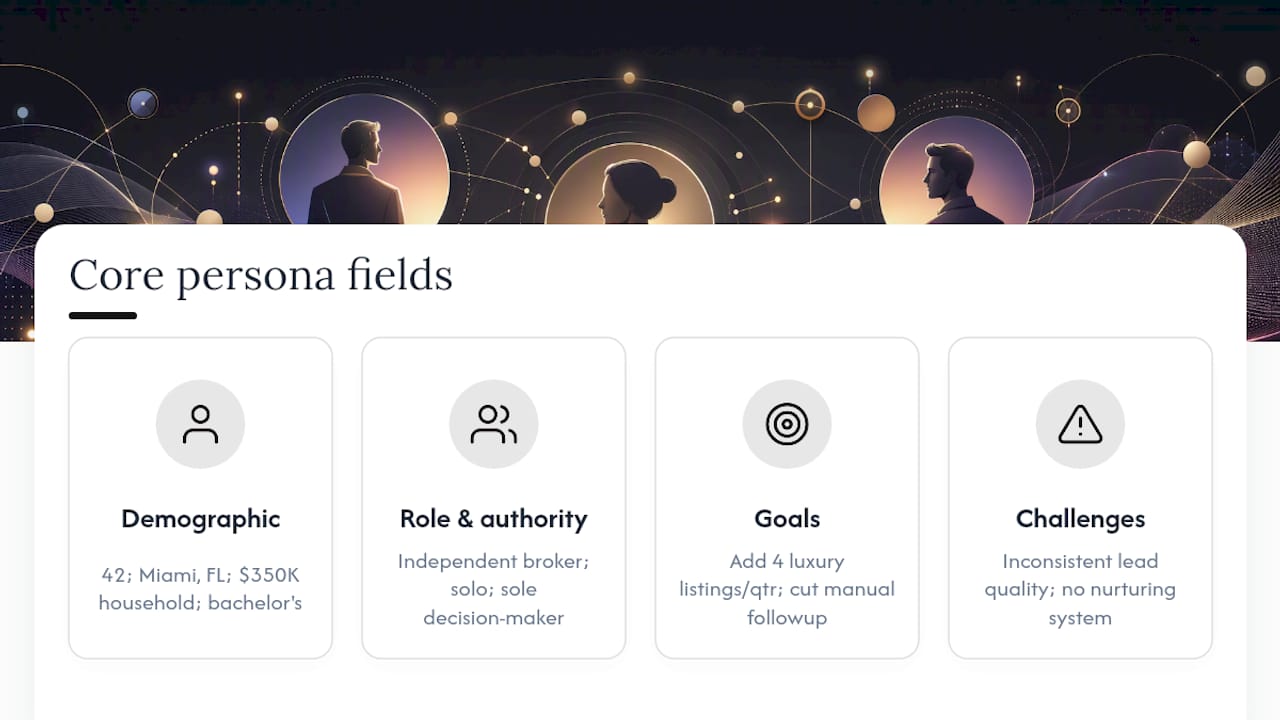 What should a buyer persona actually include? — overview diagram