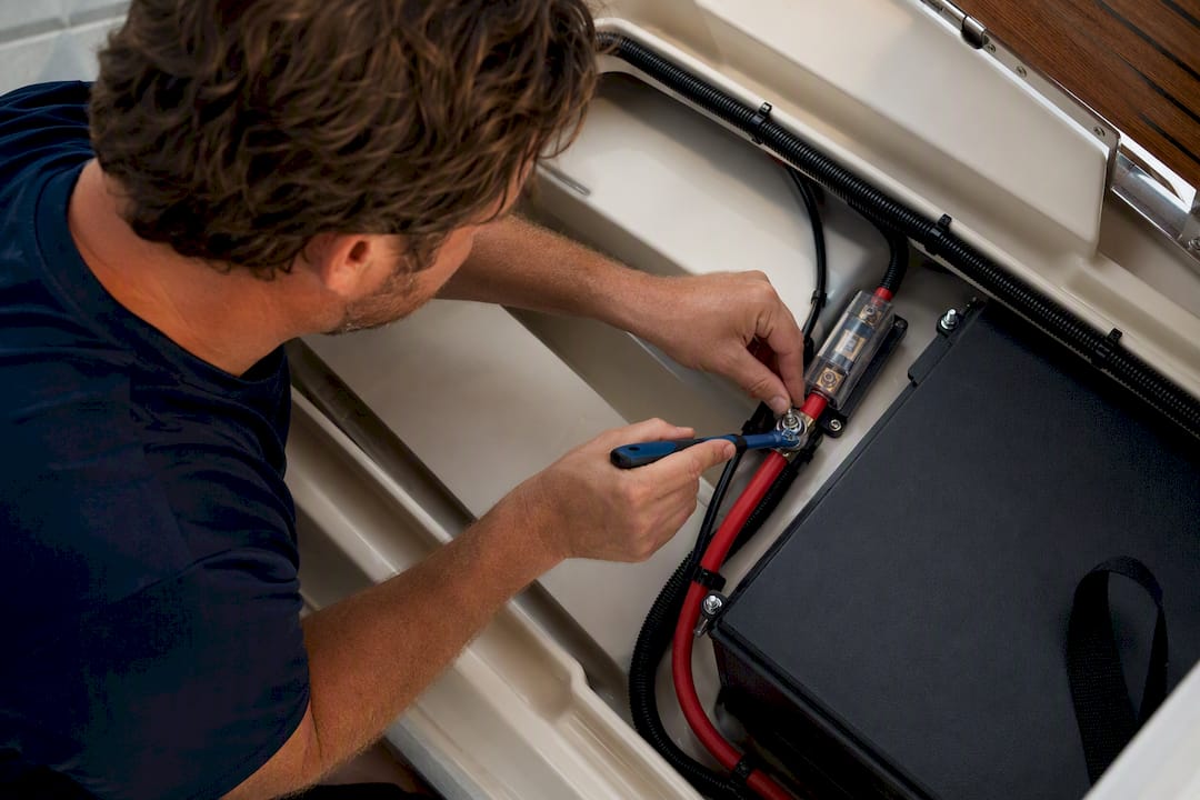 Protected marine cable and fuse connection