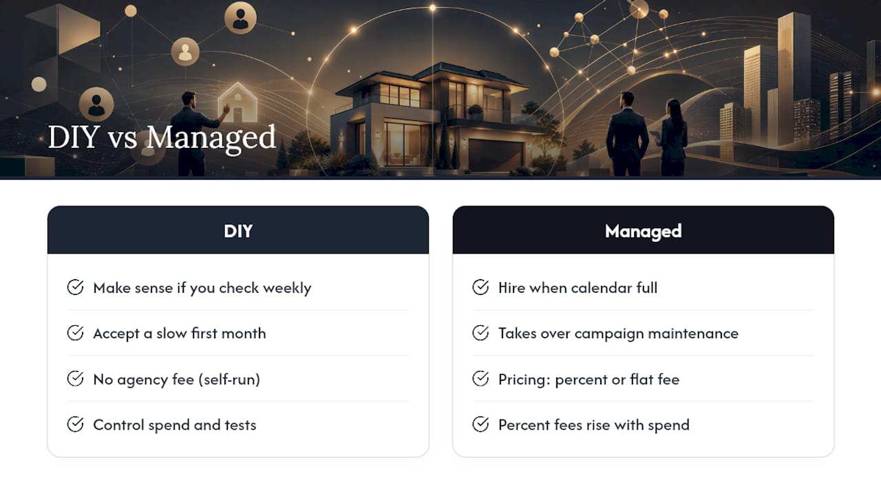 DIY or Managed: When Hiring a Specialist Actually Pays Off — overview diagram