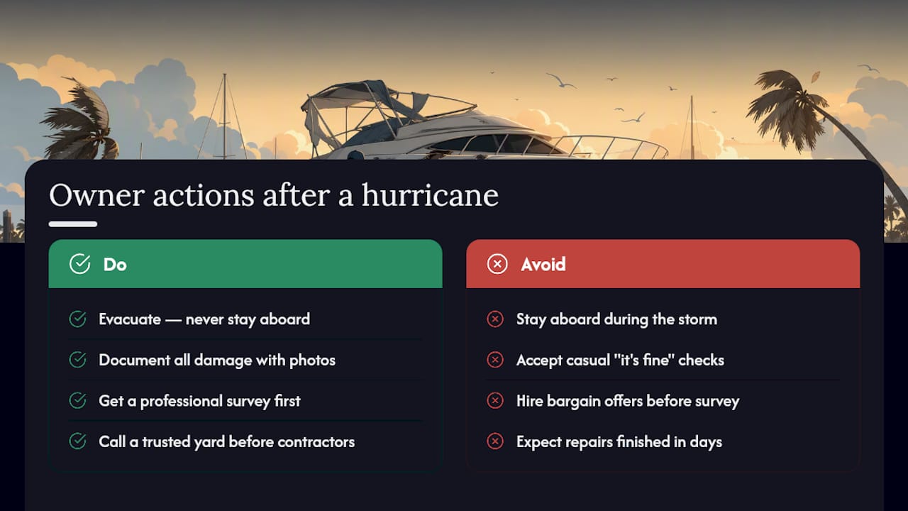 What I'd Tell Any Boat Owner Facing a Hurricane — overview diagram