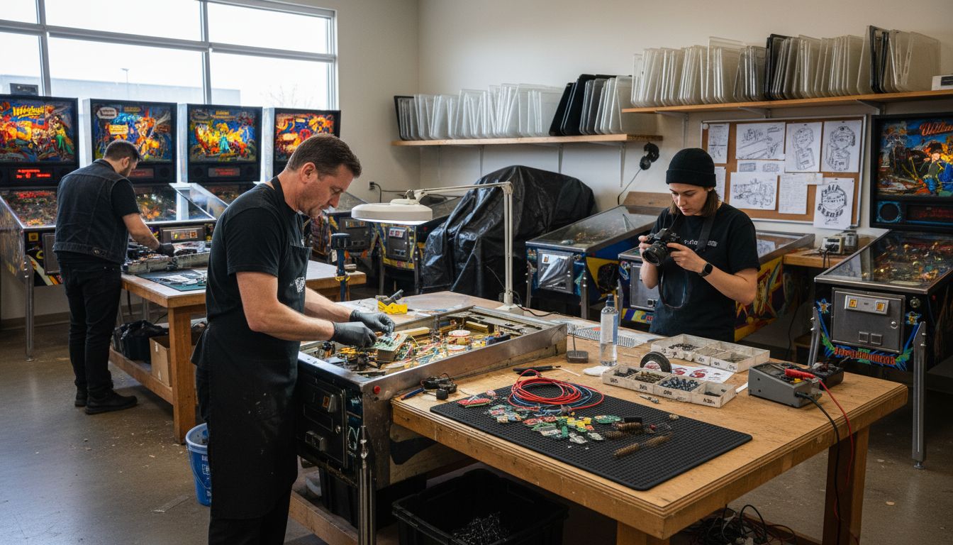 pinball restoration workshop