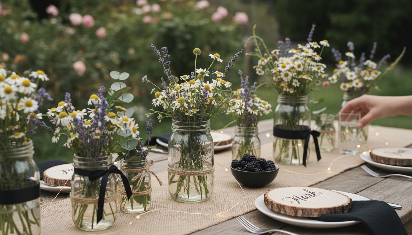 rustic party decor