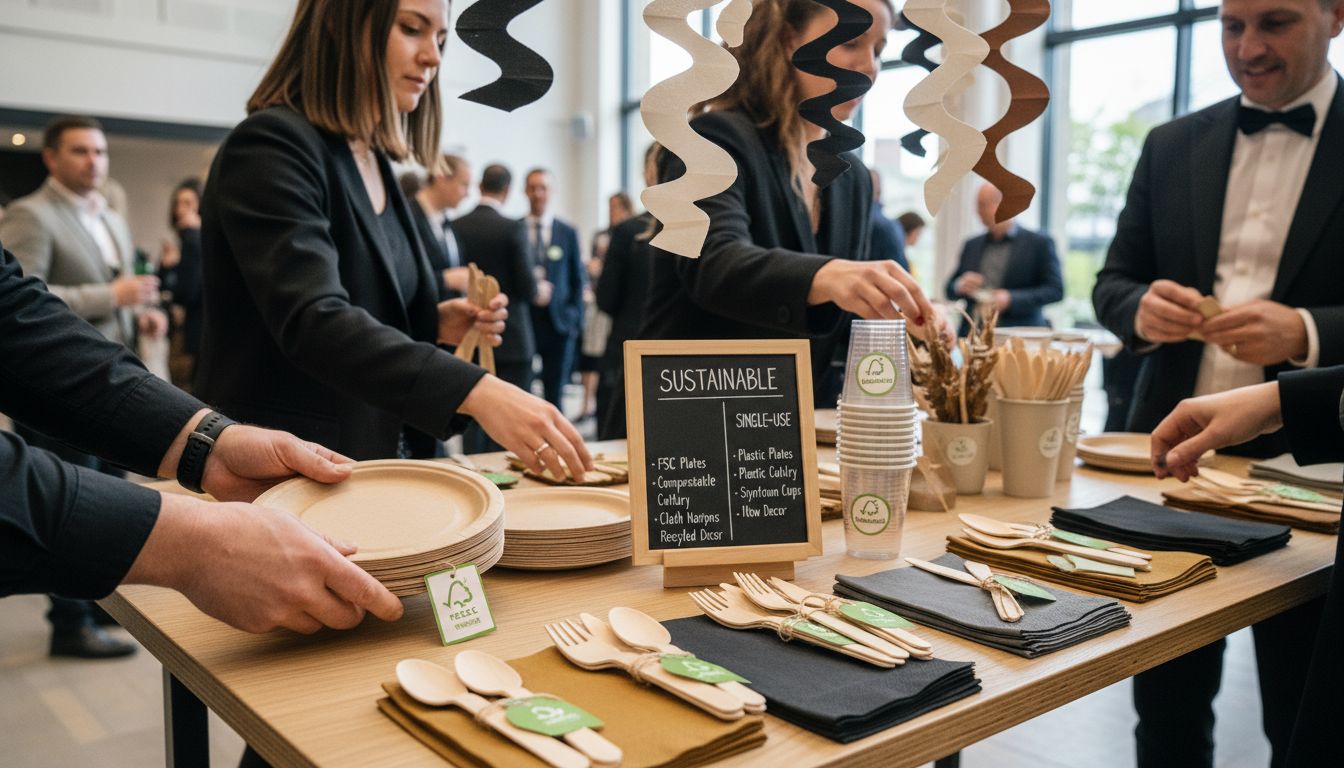 sustainable party table