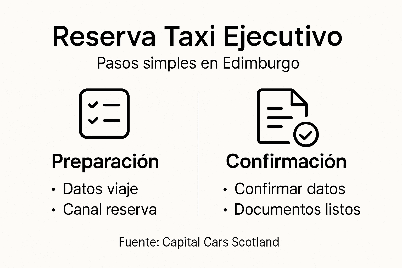 Infografía: guía práctica para solicitar un taxi ejecutivo paso a paso