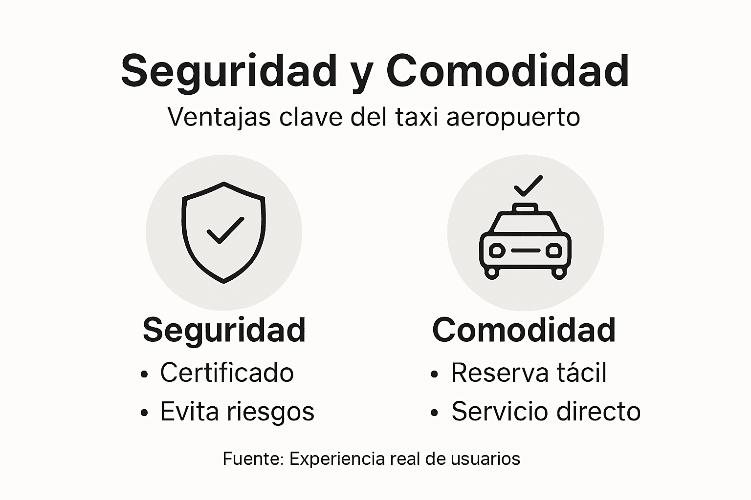Descubre en esta infografía todo lo que necesitas saber para viajar seguro y cómodo en el taxi del aeropuerto.