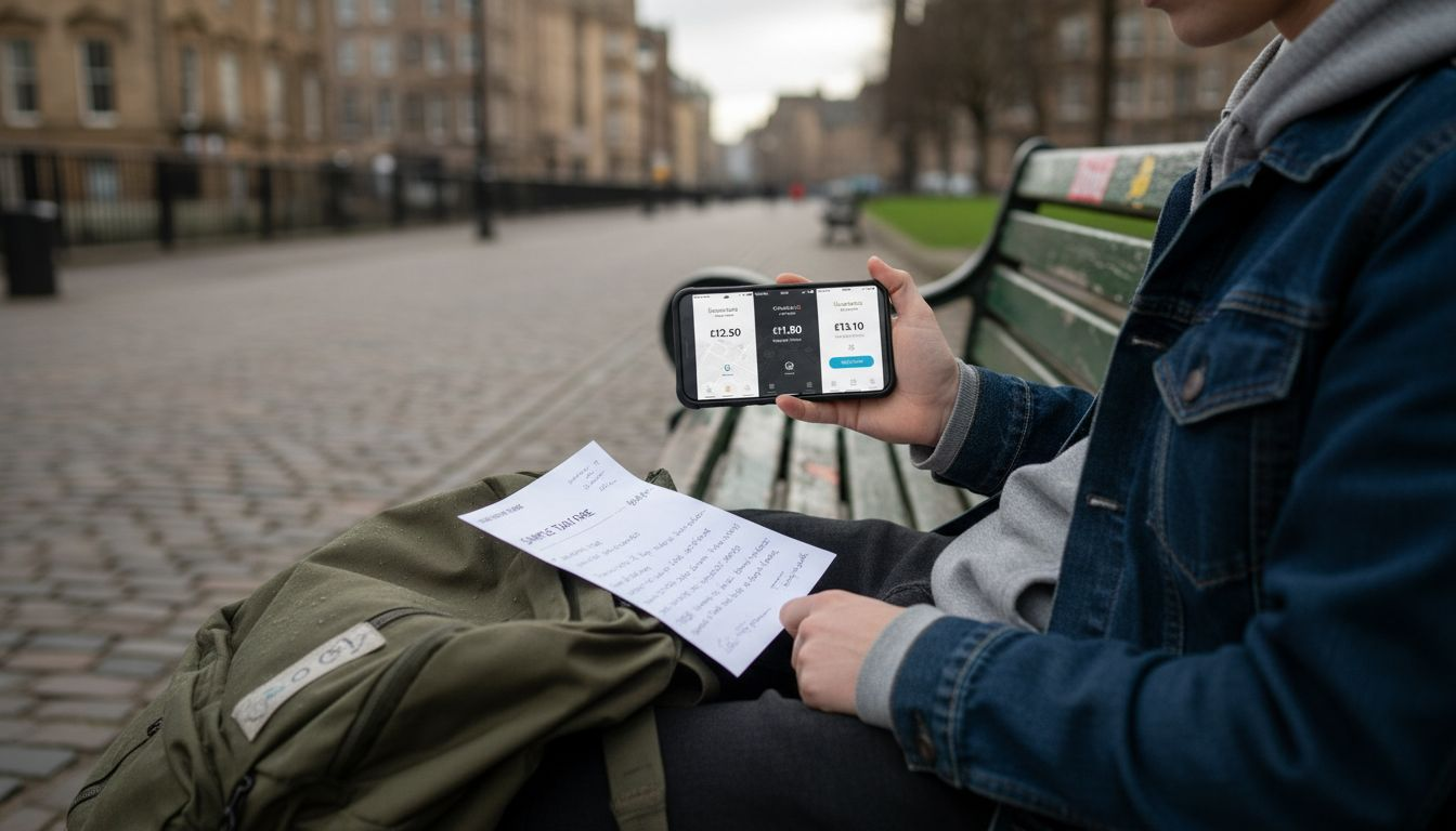 Student compares taxi booking apps in Edinburgh