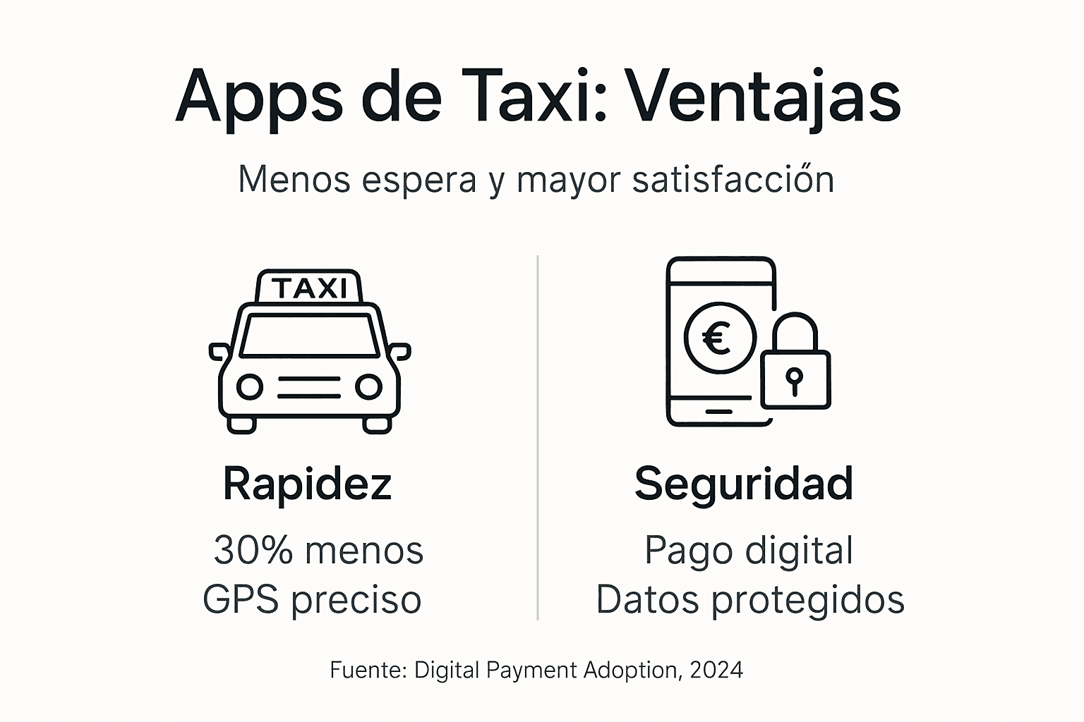 Infografía: principales beneficios de usar aplicaciones de taxi en Edimburgo