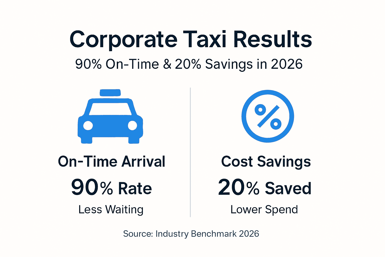 Infographic showing taxi booking outcomes