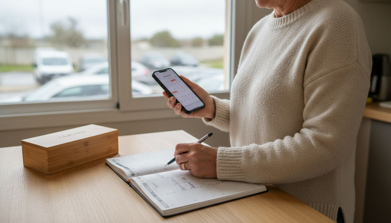 Persona que gestiona sus reservas de taxi con antelación para asegurarse de tener transporte cuando lo necesita.
