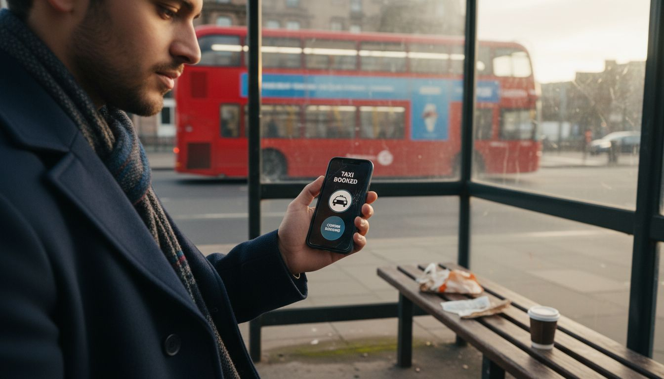 Booking Edinburgh taxi with phone app